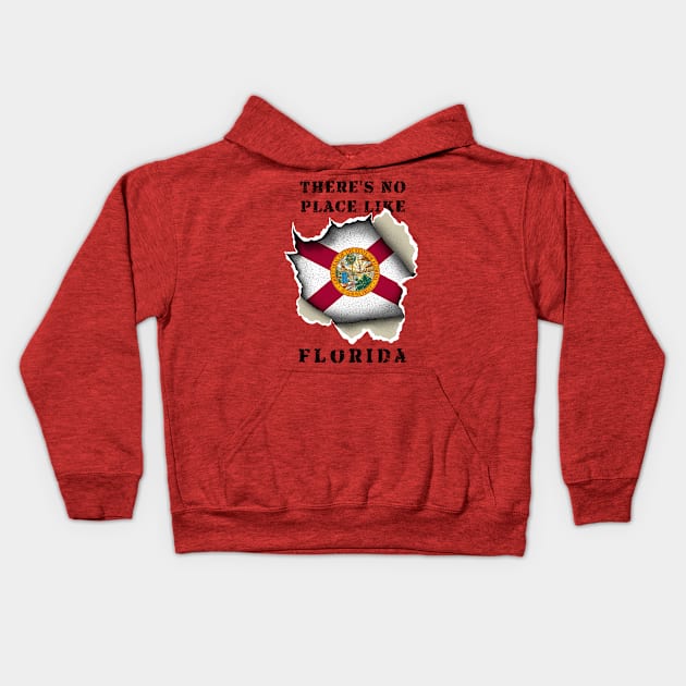 There's No Place Like Florida Kids Hoodie by Lump Thumb